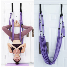Load image into Gallery viewer, Fitness Hip Stretch Yoga Belt Inverted Rope Pull Stretch Belt Split Lower Waist Trainer