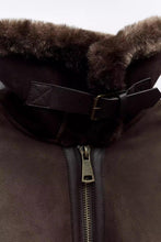 Load image into Gallery viewer, Women's Short Leather And Fur Double-sided Cotton-padded Jacket