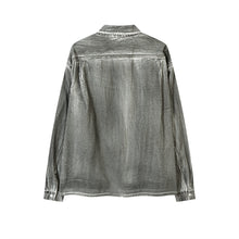 Load image into Gallery viewer, Heavy Industry Distressed Dirty Denim Shirt For Men