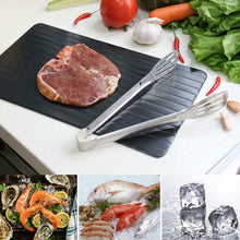 Load image into Gallery viewer, Fast Defrost Tray Fast Thaw Frozen Food Meat Fruit Quick Defrosting Plate Board Defrost Tray Thaw Master Kitchen Gadgets