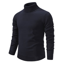 Load image into Gallery viewer, Men's Turtleneck Pullover Sweater Fashion Solid Color Fleece Lined Knitted Long-sleeved Top Clothing