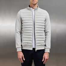 Load image into Gallery viewer, Lightweight Stand Collar Coat For Men Fashion Stitching Knitted Jacket Winter Outwear