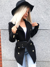 Load image into Gallery viewer, Women's Mid-length Coat Double-breasted Woolen Coat