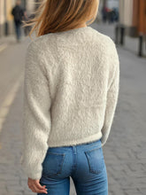 Load image into Gallery viewer, Cutout Knot Button Long Sleeve Cardigan