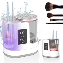 Load image into Gallery viewer, Electric Makeup Brush Cleaner Rechargeable Makeup Brushes Cleaning Tool Automatic Makeup Brush Cleaning Stand Device