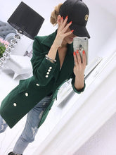 Load image into Gallery viewer, Women's Mid-length Coat Double-breasted Woolen Coat