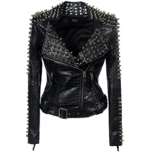 Load image into Gallery viewer, Short leather jacket
