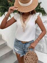 Load image into Gallery viewer, Full Size Ruffled V-Neck Tank