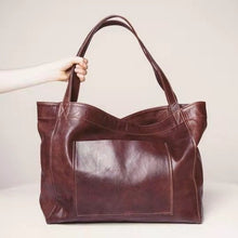 Load image into Gallery viewer, Vintage Large Capacity Handbags PU Soft Leather Big Bag Designer Luxury Women Shoulder Bag Beach On Vacation Woman Tote Bag