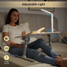 Load image into Gallery viewer, Lap Desk For Laptop, Portable Bed Table Desk, Laptop Desk With LED Light And Drawer, Adjustable Laptop Stand For Bed, Sofa, Study, Reading