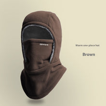 Load image into Gallery viewer, Winter Fleece Hooded Scarf Windproof Cold-proof Warm Face Mask Outdoor Thermal Head Cover Hat