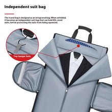 Load image into Gallery viewer, High Quality Waterproof Suit Bag For Men Large Capacity Travel Bag With Shoe Compartment Dry And Wet Separation Travel Organizer