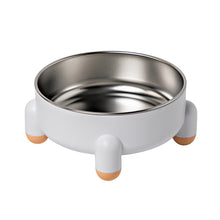Cargar imagen en el visor de la galería, Cuenco de acero inoxidable antideslizante para perros y gatos Cuenco para comida antivuelco para mascotas No negro Patas altas