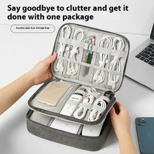 Load image into Gallery viewer, Data Cable Storage Bag Mobile Power Box Travel Portable Digital Accessories Organizing Folders