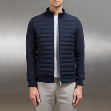 Load image into Gallery viewer, Lightweight Stand Collar Coat For Men Fashion Stitching Knitted Jacket Winter Outwear