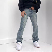 Cargar imagen en el visor de la galería, Pantalones largos rectos de calle holgados Ins