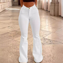 Load image into Gallery viewer, Women's Elastic High Waist Micro-pull Horseshoe Trousers