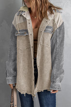 Load image into Gallery viewer, Snap Front Hooded Corduroy Shacket