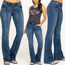 Load image into Gallery viewer, Women's Jeans Are Slim And Slim Washed With Horn