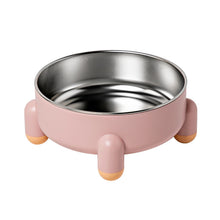 Cargar imagen en el visor de la galería, Cuenco de acero inoxidable antideslizante para perros y gatos Cuenco para comida antivuelco para mascotas No negro Patas altas