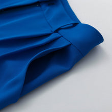 Load image into Gallery viewer, High Waist Loose Klein Blue Casual Trousers Drape Wide Legs