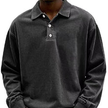 Load image into Gallery viewer, Fall Men's Long Sleeve Polo Shirts Casual Breathable Comfortable Tees Shirt Solid High Quality Sweatshirt Male T-Shirt