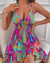 Load image into Gallery viewer, Hot-selling Floral-print Strap Casual Dress