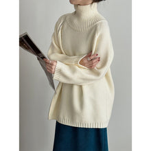 Load image into Gallery viewer, Loose High Collar Bottoming Sweater Korean Simple Top For Women