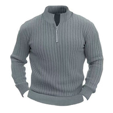 Load image into Gallery viewer, Leisure Pullover Men's Sweater Solid Color Stand Collar Long Sleeve