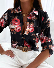 Load image into Gallery viewer, Fashion Long Sleeve Printed Shirt