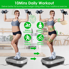 Load image into Gallery viewer, 1Pc Vibration Exercise Machine With Resistant Bands Remote Control Whole Body Vibration Platform Workout Equipment Home Fitness Training Equipment For Weight Loss Fat Burner