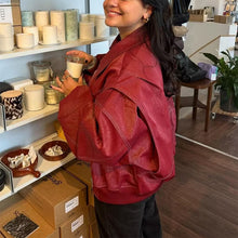 Load image into Gallery viewer, Loose Fashion Lapel Zip-up Jacket Cool Long Sleeve Zipper Closure Moto Biker Leather Jacket Womens Clothing