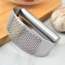 Load image into Gallery viewer, Multi-function Manual Garlic Press Stainless Steel Garlic Presse Curved Garlic Grinding Slicer Chopper Home Cooking Gadgets Tool