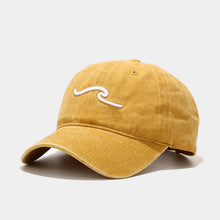 Load image into Gallery viewer, Hat Women's Washed Old Three-dimensional Wave Embroidery