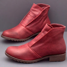 Load image into Gallery viewer, Martin Boots, Round Toe Casual Leather Boots, Thick Sleeves, High Heels, Women's Shoes