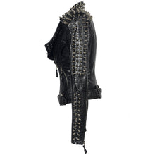 Load image into Gallery viewer, Short leather jacket