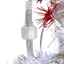 Load image into Gallery viewer, 6FT Hinged Fir Artificial Fir Bent Top Christmas Tree, Xmas Tree Bendable Santa Hat Style Christmas Tree Holiday Decoration,1250 Branch Tips, 300 LED Lights X-mas