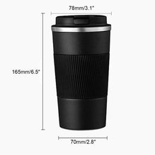 Cargar imagen en el visor de la galería, 510ML Leakproof Insulated Thermal Travel Stainless Steel Coffee Mug Cup Flask