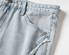 Load image into Gallery viewer, Ripped Frayed Stitching Baggy Pants Jeans