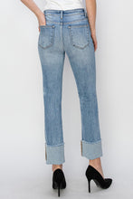 Load image into Gallery viewer, RISEN Full Size High Rise Cuffed Slim Straight Jeans