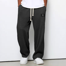 Load image into Gallery viewer, Waffle Straight Pants Fashion Brand Loose Loose Drawstring Pockets Trousers Casual Men's Clothing