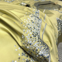 Load image into Gallery viewer, 120 Long-staple Cotton Four-piece Set High-grade Simple Embroidery Light Luxury Quilt Cover Bed Sheet Bedding