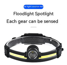 Load image into Gallery viewer, Multifunctional Silicone Night Running Induction Telescopic Zoom Outdoor Led Emergency Light