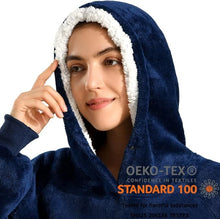 Load image into Gallery viewer, Krifey Wearable Blanket Hoodie, Oversized Sherpa Hooded As Birthday Gifts For Mom Women Girlfriend Men, Cozy Sweatshirt With Giant Pocket