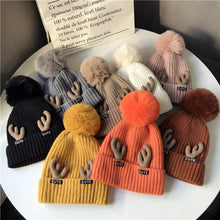 Load image into Gallery viewer, Winter Student Hair Ball Plus Velvet Thick Warm Ear Protection