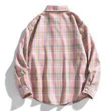 Cargar imagen en el visor de la galería, Camisa de cuadros grandes holgada de moda para jóvenes