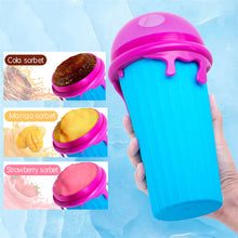 Load image into Gallery viewer, 500ml Large Capacity Slushy Cup Summer Squeeze Homemade Juice Water Bottle Quick-Frozen Smoothie Sand Cup Pinch Fast Cooling Magic Ice Cream Slushy Maker Beker Kitchen Gadgets