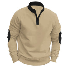 Load image into Gallery viewer, Stand Collar Pullover Half Zip Long Sleeve Coat