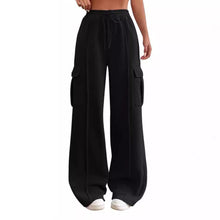 Cargar imagen en el visor de la galería, Pantalones deportivos con cintura elástica y cordón para mujer