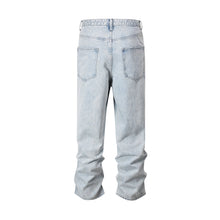 Load image into Gallery viewer, Ripped Frayed Stitching Baggy Pants Jeans